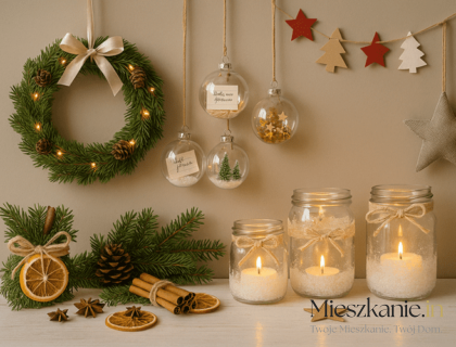 Świąteczne Dekoracje DIY - Mieszkanie.In