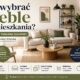 Nowoczesna grafika okładkowa o wyborze mebli do mieszkania z jasnym salonem w stylu skandynawskim oraz poradami dotyczącymi zakupu wyposażenia wnętrz.